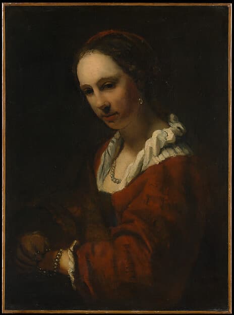 Young Woman with a Pearl Necklace, by Willem Drost