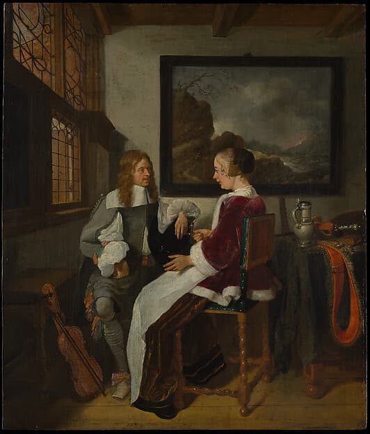 Sentimental Conversation, by Quirijn van Brekelenkam