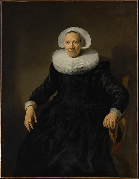 Old Woman in an Armchair, by Jacob Backer