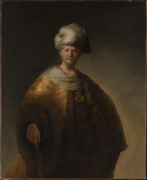 Man in a Turban, by Rembrandt (Rembrandt van Rijn)