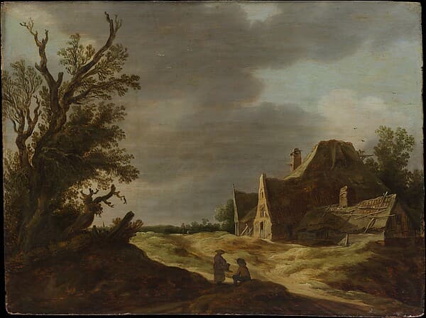 Sandy Road with a Farmhouse, by Jan van Goyen