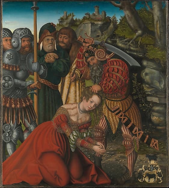 The Martyrdom of Saint Barbara, by Lucas Cranach the Elder