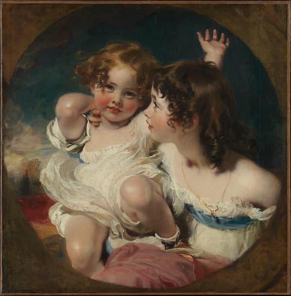 The Calmady Children (Emily, 1818–?1906, and Laura Anne, 1820–1894), by Sir Thomas Lawrence