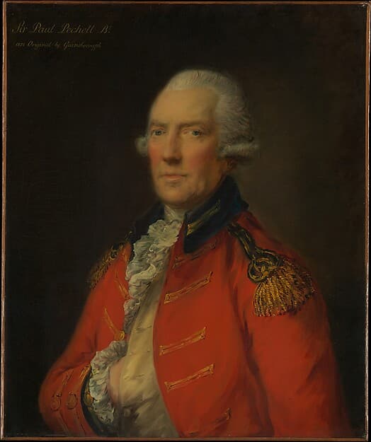 Lieutenant Colonel Paul Pechell (1724–1800), by Thomas Gainsborough