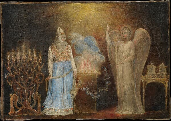 The Angel Appearing to Zacharias, by William Blake