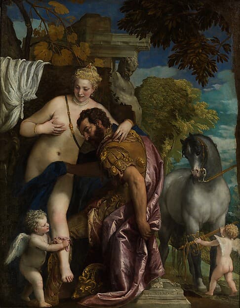 Mars and Venus United by Love, by Paolo Veronese (Paolo Caliari)