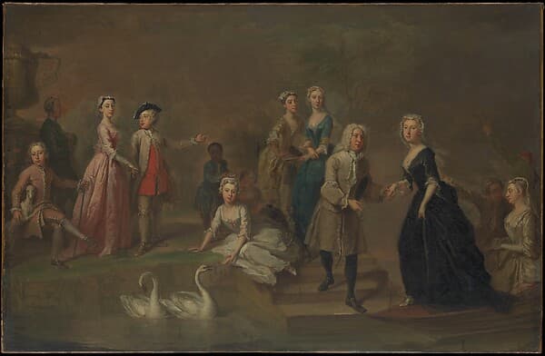 Uvedale Tomkyns Price (1685–1764) and Members of His Family, by Bartholomew Dandridge