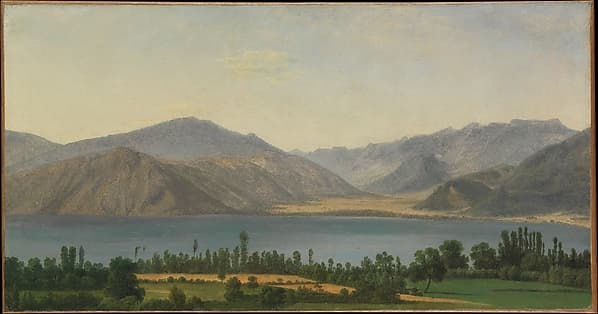 Lake Fucino and the Abruzzi Mountains, by Joseph Bidauld