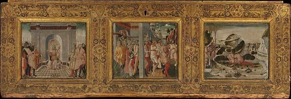 Scenes from the Life of King Nebuchadnezzar, by Nicola di Maestro Antonio d'Ancona