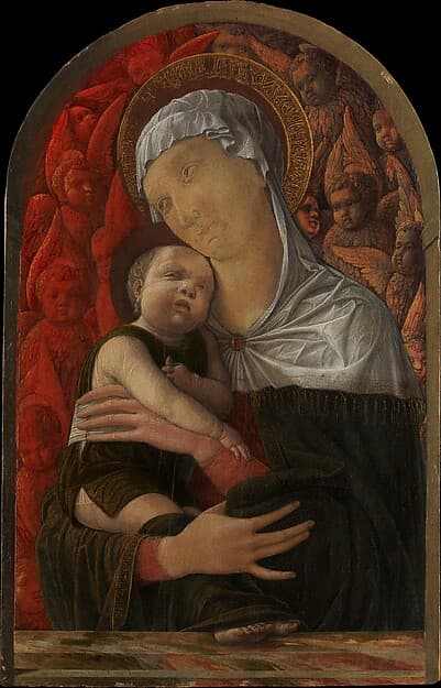 Madonna and Child with Seraphim and Cherubim, by Andrea Mantegna