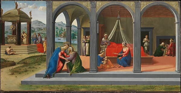 Scenes from the Life of Saint John the Baptist, by Francesco Granacci (Francesco di Andrea di Marco)