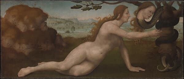 Adam; Eve, by Giuliano di Piero di Simone Bugiardini