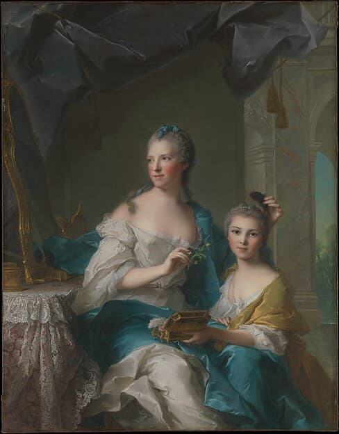 Madame Marsollier and Her Daughter, by Jean Marc Nattier