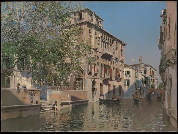 A Canal in Venice, by Martín Rico y Ortega