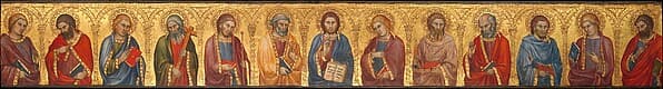 Christ and the Twelve Apostles, by Taddeo di Bartolo
