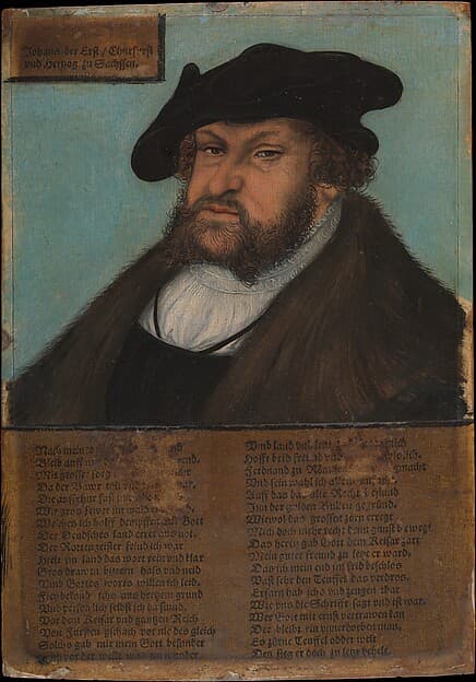 Johann I (1468–1532), the Constant, Elector of Saxony, by Lucas Cranach the Elder and Workshop