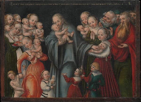 Christ Blessing the Children, by Lucas Cranach the Younger and Workshop