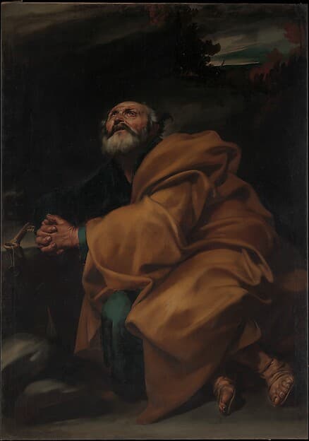 The Tears of Saint Peter, by Jusepe de Ribera (called Lo Spagnoletto)