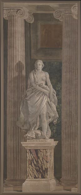 Allegorical Figure Representing Geometry, by Giovanni Battista Tiepolo