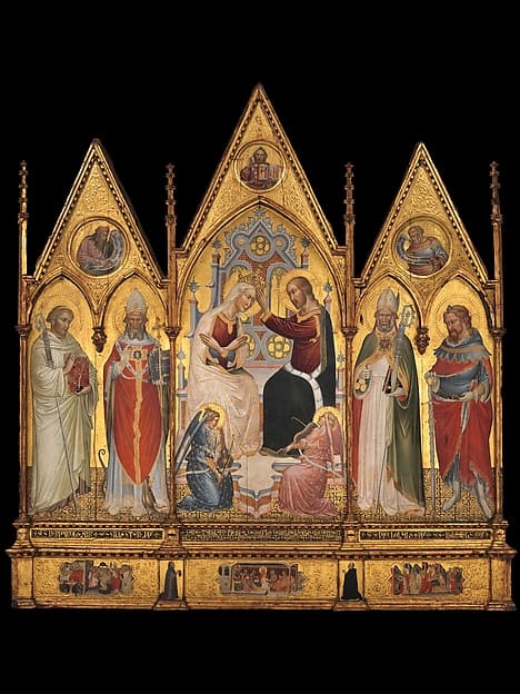 The Coronation of the Virgin, and Saints, by Giovanni di Tano Fei
