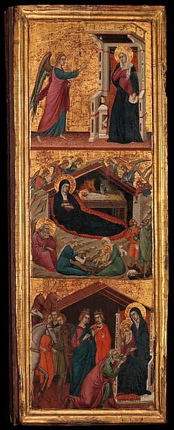 Saints and Scenes from the Life of the Virgin, by Master of Monte Oliveto