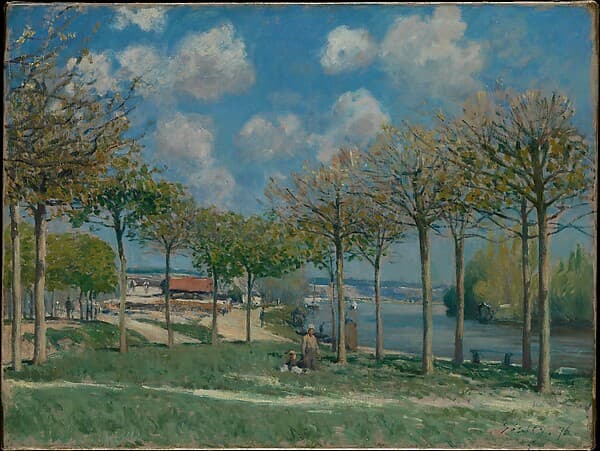 The Seine at Bougival, by Alfred Sisley