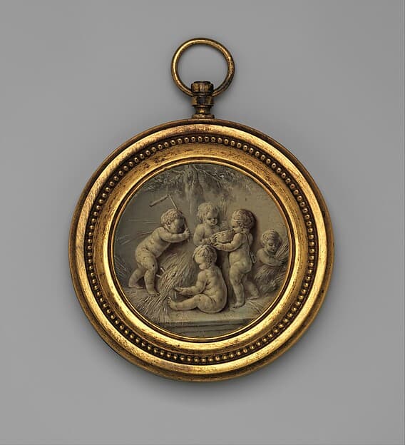 Putti Harvesting Wheat, by Piat Joseph Sauvage