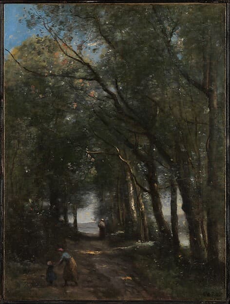 A Lane through the Trees, by Camille Corot