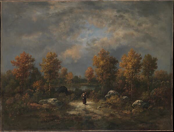 Autumn: The Woodland Pond, by Narcisse-Virgile Diaz de la Peña