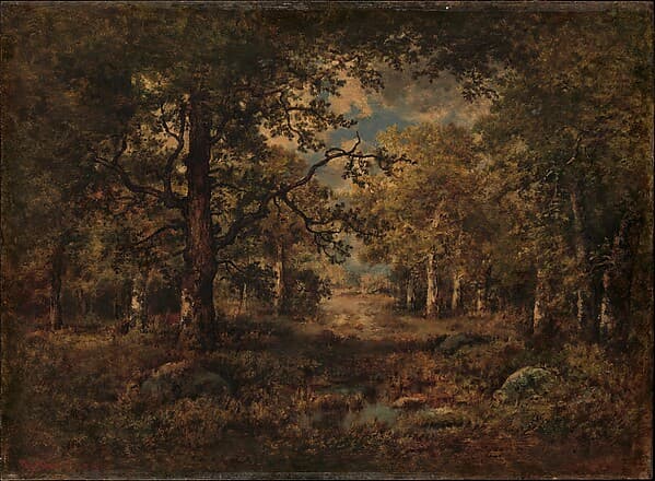 A Vista through Trees: Fontainebleau, by Narcisse-Virgile Diaz de la Peña