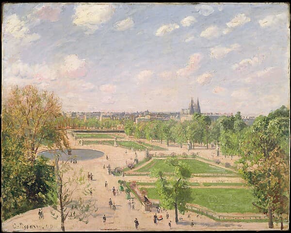 The Garden of the Tuileries on a Spring Morning, by Camille Pissarro