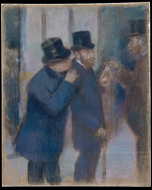 Portraits at the Stock Exchange, by Edgar Degas