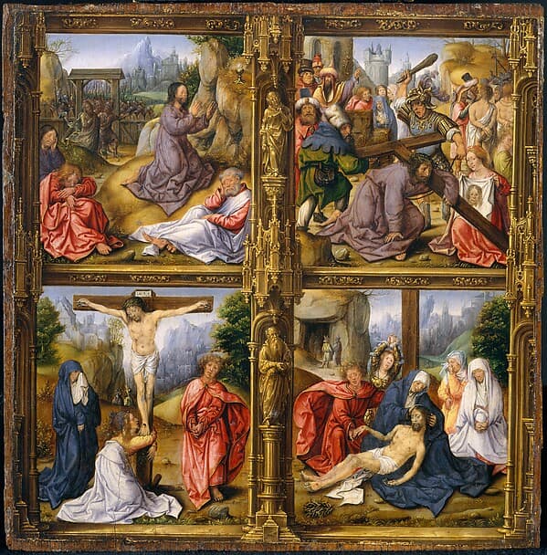 Four Scenes from the Passion, by Bernard van Orley