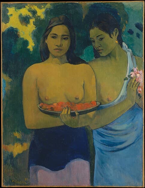 Two Tahitian Women, by Paul Gauguin