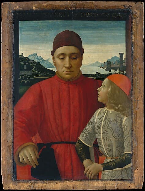 Francesco Sassetti (1421–1490) and His Son Teodoro, by Domenico Ghirlandaio (Domenico Bigordi)