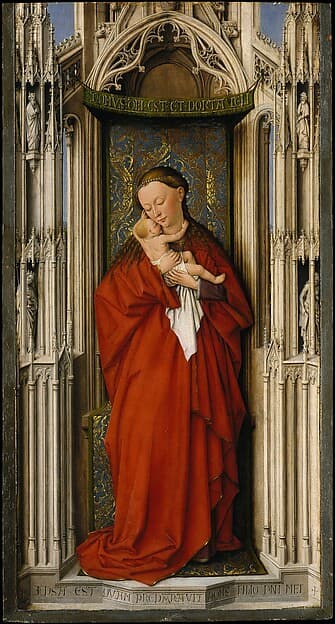 Virgin and Child in a Niche, by Jan van Eyck
