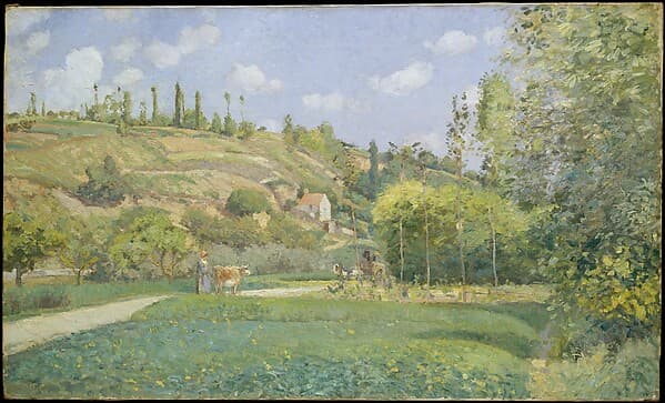 A Cowherd at Valhermeil, Auvers-sur-Oise, by Camille Pissarro