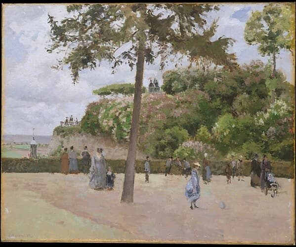 The Public Garden at Pontoise, by Camille Pissarro