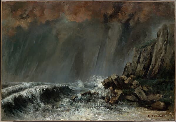 Marine: The Waterspout, by Gustave Courbet