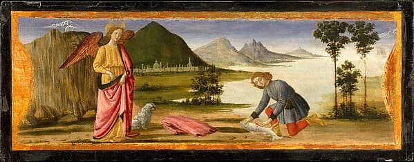 Tobias and the Angel, by Davide Ghirlandaio (David Bigordi)