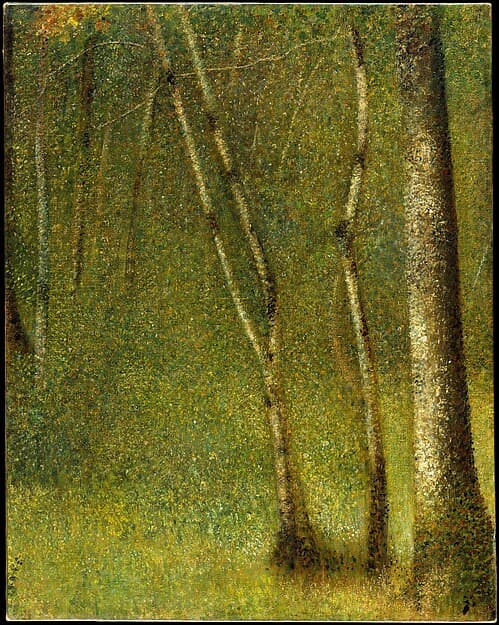 The Forest at Pontaubert, by Georges Seurat