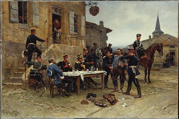 The Dispatch-Bearer, by Alphonse-Marie-Adolphe de Neuville