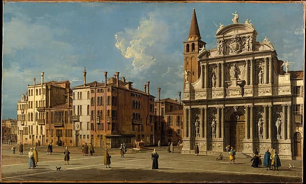 Campo Santa Maria Zobenigo, Venice, by Canaletto (Giovanni Antonio Canal)