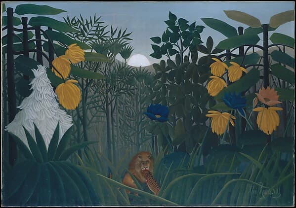 The Repast of the Lion, by Henri Rousseau (le Douanier)