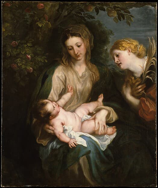 Virgin and Child with Saint Catherine of Alexandria, by Anthony van Dyck