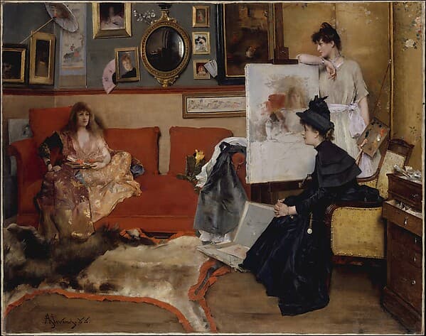 In the Studio, by Alfred Stevens