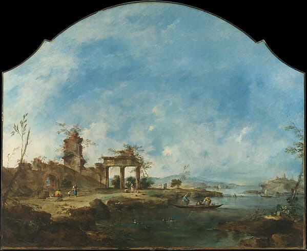 Fantastic Landscape, by Francesco Guardi