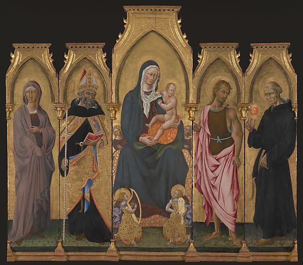 Madonna and Child with Saints, by Giovanni di Paolo (Giovanni di Paolo di Grazia)