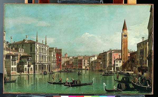 The Grand Canal, Venice, Looking Southeast, with the Campo della Carità to the Right, by Canaletto (Giovanni Antonio Canal)