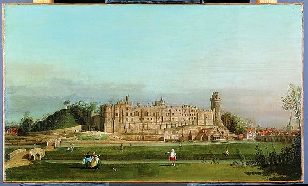 Warwick Castle, by Canaletto (Giovanni Antonio Canal)